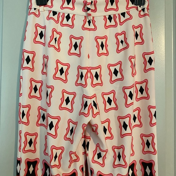 ZARA GEOMETRIC PRINTED PANTS - Picture 5 of 14